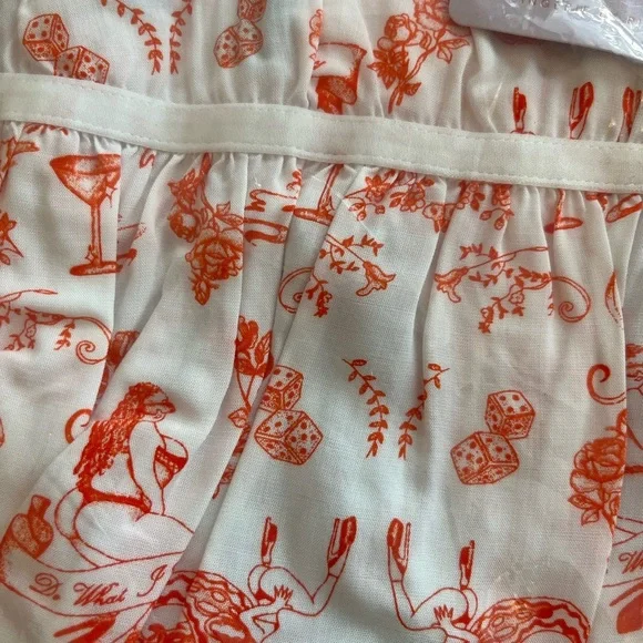 Savage X Fenty Roasted Red Fresh Ink Underpinnings Babydoll Slip - Picture 10 of 15